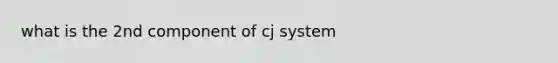 what is the 2nd component of cj system