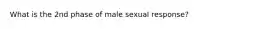 What is the 2nd phase of male sexual response?