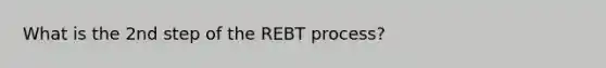 What is the 2nd step of the REBT process?