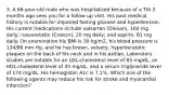 3. A 66-year-old male who was hospitalized because of a TIA 3 months ago sees you for a follow-up visit. His past medical history is notable for impaired fasting glucose and hypertension. His current medications include valsartan (Diovan), 160 mg daily; rosuvastatin (Crestor), 20 mg daily; and aspirin, 81 mg daily. On examination his BMI is 30 kg/m2, his blood pressure is 134/86 mm Hg, and he has brown, velvety, hyperkeratotic plaques on the back of his neck and in his axillae. Laboratory studies are notable for an LDL-cholesterol level of 85 mg/dL, an HDL-cholesterol level of 35 mg/dL, and a serum triglyceride level of 174 mg/dL. His hemoglobin A1c is 7.1%. Which one of the following agents may reduce his risk for stroke and myocardial infarction?