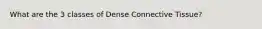 What are the 3 classes of Dense Connective Tissue?