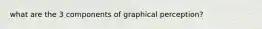 what are the 3 components of graphical perception?