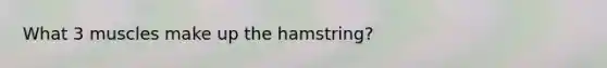 What 3 muscles make up the hamstring?