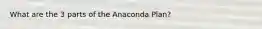 What are the 3 parts of the Anaconda Plan?