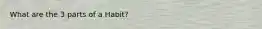 What are the 3 parts of a Habit?