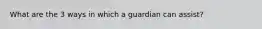 What are the 3 ways in which a guardian can assist?