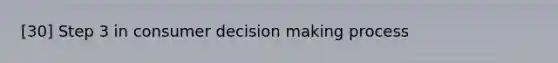 [30] Step 3 in consumer decision making process