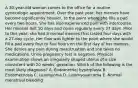 A 30-year-old woman comes to the office for a routine gynecologic appointment. Over the past year, her menses have become significantly heavier, to the point where she fills a pad every two hours. She has also experienced pain with intercourse. Her menses last 10 days and come regularly every 27 days. Prior to this year, she had a normal menses that lasted four days with a 27-day cycle. Her flow was lighter to the point where she would fill a pad every four to five hours on the first day of her menses. She denies any pain during menstruation and she takes no medications. Urine pregnancy test is negative. Physical examination shows an irregularly shaped uterus of a size consistent with 20 weeks' gestation. Which of the following is the most likely diagnosis? A. Endometrial hyperplasia B. Endometriosis C. Leiomyoma D. Leiomyosarcoma E. Normal menstrual bleeding