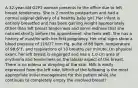 A 32-year-old G2P2 woman presents to the office due to left breast tenderness. She is 2 months postpartum and had a normal vaginal delivery of a healthy baby girl. Her infant is entirely breastfed and has been gaining weight appropriately. Other than left breast tenderness and some redness that she noticed shortly before the appointment, she feels well. She has a history of mastitis with her first pregnancy. Her vital signs show a blood pressure of 119/77 mm Hg, pulse of 88 bpm, temperature of 98.6°F, and respirations of 10 breaths per minute. On physical exam, her left breast is engorged and has a 1.0 cm area of erythema and tenderness on the lateral aspect of the breast. There is no edema or dimpling of the skin. Milk is easily expressed from the left side. Which of the following is the most appropriate initial management for this patient while she continues to completely empty the involved breast?