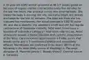 A 32-year-old G3P2 woman presents at 40 1/7 weeks gestation because of regular uterine contractions every five minutes for the last two hours. Her prenatal course was unremarkable. She states the baby is moving, but she has had a bright red, bloody discharge for the last 30 minutes. She does not think she has ruptured her membranes. Her blood pressure is 120/70; pulse 80; and she is afebrile. Her abdomen is soft and she has regular contractions of moderate intensity. Fetal heart tones have a baseline of 130 with a Category I fetal heart rate tracing. Pelvic ultrasound reveals a fundal placenta and cephalic presentation of the fetus. Cervical examination reveals a friable cervix that bleeds easily and is 5 centimeters dilated and completely effaced. Membranes are confirmed to be intact. Which of the following is the most likely source of bleeding? A. Placental abruption B. Placenta previa C. Bloody show D. Cervical cancer E. Cervicitis