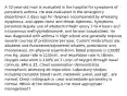 A 32-year-old man is evaluated in the hospital for symptoms of persistent asthma. He was evaluated in the emergency department 2 days ago for dyspnea accompanied by wheezing, dysphonia, and upper chest and throat tightness. Symptoms persisted despite use of albuterol inhaler every 3 to 4 hours and intravenous methylprednisolone, and he was hospitalized. He was diagnosed with asthma in high school and generally requires several courses of prednisone per year. Current medications are albuterol and fluticasone/salmeterol inhalers, prednisone, and montelukast. On physical examination, blood pressure is 130/85 mm Hg, pulse rate is 110/min, and respiration rate is 18/min. Oxygen saturation is 100% on 2 L/min of oxygen through nasal cannula. BMI is 25. Chest examination demonstrates monophonic wheezing on inspiration. Laboratory studies, including complete blood count, metabolic panel, and IgE , are normal. Chest radiograph is clear and bedside spirometry is normal. Which of the following is the most appropriate management?