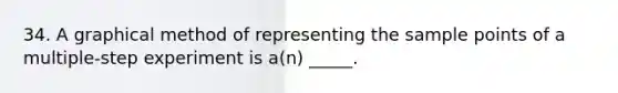 34. A graphical method of representing the sample points of a multiple-step experiment is a(n) _____.