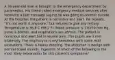 A 34-year-old man is brought to the emergency department by paramedics. His friend called emergency medical services after receiving a text message saying he was going to commit suicide. At the hospital, the patient is conscious and alert. He repeats, "It's not worth it anymore," but refuses to give any history. Temperature is 36.8 C (98.2 F), blood pressure is 130/70 mm Hg, pulse is 90/min, and respirations are 28/min. The patient is conscious and alert but in severe pain. The pupils are 3 mm bilaterally. The oropharynx is erythematous with some mild ulcerations. There is heavy drooling. The abdomen is benign with normal bowel sounds. Ingestion of which of the following is the most likely explanation for this patient's symptoms?