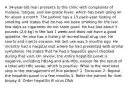 A 34-year-old man presents to the clinic with complaints of malaise, fatigue, and low-grade fever, which has been going on for about a month. The patient has a 15 pack-year history of smoking and states that he has not been smoking for the last few days as cigarettes do not taste good. He has lost about 5 pounds (2.6 kg) in the last 1 week and does not have a good appetite. He also has a history of recreational drug use. He snorts and injects cocaine. His last use was 5 months ago. He recently had a hospital visit where he had presented with similar symptoms. He states that he had a hepatitis panel checked during that visit. On review, the entire hepatitis panel is negative, including HBsAg and anti-HBs, except for the result of a total anti-HBc assay, which is positive. What is the next best step in the management of this patient? 1. Entecavir 2. Repeat the hepatitis panel in a few months 3. Refer the patient for liver biopsy 4. Order hepatitis B virus DNA