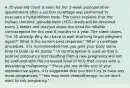 A 35-year-old client is seen for her 2-week postoperative appointment after a suction curettage was performed to evacuate a hydatidiform mole. The nurse explains that the human chorionic gonadotropin (hCG) levels will be reviewed every 2 weeks and teaches about the need for reliable contraception for the next 6 months to a year. The client states, "I'm 35 already. Why do I have to wait that long to get pregnant again?" What is the nurse's best response? "After a curettage procedure, it is recommended that you give your body some time to build up its stores." "A contraceptive is used so that a positive pregnancy test resulting from a new pregnancy will not be confused with the increased level of hCG that occurs with a developing malignancy." "Since you are at the end of your reproductive years, it is suggested that you don't try to have any more pregnancies." "You may need chemotherapy, so we don't want to risk pregnancy."