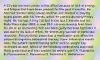 A 35-year-old man comes to the office because of lack of energy and fatigue that have been present for the past 4 months. He has had trouble falling asleep and has lost interest in playing board games with his friends, which he used to do every Friday night. He has lost 4.5-kg (10-lbs) in the last 2 months and his Body Mass Index (BMI) is now 19.5. He was recently fired from his job at an accounting firm and feels guilty because he thinks it was due to his lack of effort. He denies any suicidal or homicidal ideations. The physician prescribes a medication and refers the patient to cognitive behavioral therapy. Upon follow-up a month later, the patient reports feeling better and his weight has increased as well. Which of the following medications was most likely prescribed and may explain his weight gain? A. Fluoxetine B. Fluvoxamine C. Paroxetine D. Sertraline E. Venlafaxine