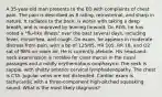 A 35-year-old man presents to the ED with complaints of chest pain. The pain is described as 8 rating, retrosternal, and sharp in nature. It radiates to the back, is worse with taking a deep breath, and is improved by leaning forward. On ROS, he has noted a "flu-like illness" over the past several days, including fever, rhinorrhea, and cough. On exam, he appears in moderate distress from pain, with a bp of 125/85, HR 105, RR 18, and O2 sat of 98% on room air. He is currently afebrile. His head-and-neck examination is notable for clear mucus in the nasal passages and a mildly erythematous oropharynx. The neck is supple, with shotty anterior cervical lymphadenopathy. The chest is CTA. Jugular veins are not distended. Cardiac exam is tachycardic with a three-component high-pitched squeaking sound. What is the most likely diagnosis?