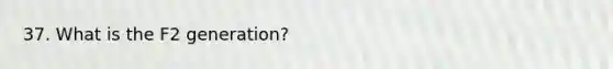 37. What is the F2 generation?