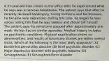 A 37-year-old man comes to the office after he experienced what he says was a nervous breakdown. The patient says that after he recently declared bankruptcy, losing his home and his business, he became very depressed. During this time, he began to hear voices telling him that he was useless and should kill himself. The patient says his symptoms stopped after approximately one week. He has had no similar episodes. Medical history includes no psychiatric conditions. Physical examination shows no abnormalities, and results of laboratory studies are within normal limits. Which of the following is the most likely diagnosis? (A) Borderline personality disorder (B) Brief psychotic disorder (C) Major depressive disorder with psychotic features (D) Schizophrenia (E) Schizophreniform disorder