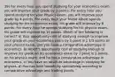 39) For every hour you spend studying for your economics exam, you will improve your grade by 3 points. For every hour you spend studying for your Physics exam, you will improve your grade by 4 points. For every hour your friend Albert spends studying for his economics exam, his grade will improve by 8 points. For every hour he spends studying for his physics exam, his grade will improve by 16 points. Which of the following is correct? a) Your opportunity cost of studying enough to improve your grade on your economics exam by 1 point is 1 1/3 points on your physics exam, and you have a comparative advantage in economics. b) Albert's opportunity cost of studying enough to improve his grade on his economics exam by 1 point is 2 points on his physics exam, and he has a comparative advantage in economics. c) You have an absolute advantage in studying for physics. d) You can both benefit by specializing according to comparative advantage and trading points.