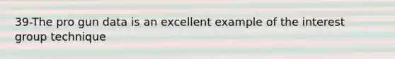 39-The pro gun data is an excellent example of the interest group technique