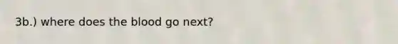 3b.) where does the blood go next?