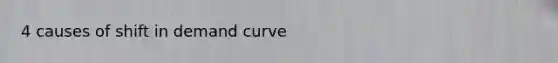 4 causes of shift in demand curve