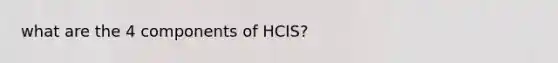 what are the 4 components of HCIS?