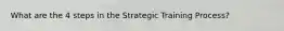 What are the 4 steps in the Strategic Training Process?