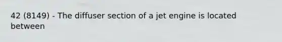 42 (8149) - The diffuser section of a jet engine is located between