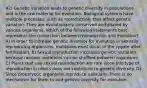 42) Genetic variation leads to genetic diversity in populations and is the raw material for evolution. Biological systems have multiple processes, such as reproduction, that affect genetic variation. They are evolutionarily conserved and shared by various organisms. Which of the following statements best represents the connection between reproduction and evolution? A) In order to increase genetic diversity for evolution in sexually reproducing organisms, mutations must occur in the zygote after fertilization. B) Sexual reproduction increases genetic variation because random mutations can be shuffled between organisms. C) Plants that use sexual reproduction are rare since this type of reproduction in plants does not contribute to genetic diversity. D) Since prokaryotic organisms reproduce asexually, there is no mechanism for them to add genetic diversity for evolution.