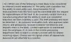 [ 42 ] Which one of the following is most likely to be considered an internal control weakness? A. The petty cash custodian has the ability to steal petty cash. Documentation for all disbursements from the fund must be submitted with the request for replenishment of the fund. B. An inventory control clerk at a manufacturing plant has the ability to steal one completed television set from inventory a year. The theft probably will never be detected. C. An accounts receivable clerk, who approves sales returns and allowances, receives customer remittances and deposits them in the bank. Limited supervision is maintained over the employee. D. A clerk in the invoice processing department fails to match a vendor's invoice with its related receiving report. Checks are not signed unless all appropriate documents are attached to a voucher.