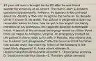 42-year-old man is brought to the ED after he was found wandering aimlessly at an airport. The man is alert & answers questions appropriately; however, he appears to be confused about his identity & does not recognize the name on his Nevada driver's license in his wallet. The patient is perplexed & does not remember where he lives, how he got to the airport, his family members or his profession. His cognitive function is otherwise intact. A search of his personal belongings reveal an airline ticket from Las Vegas to Arlington, Virginia. An emergency contact on the patient's phone leads to his wife in Nevada, who reports that her husband "just disappeared" after he found out that his father had passed away that morning. Which of the following is the most likely diagnosis? A. Acute stress disorder B. Depersonalization/derealization disorder C. Dissociative amnesia D. Dissociative identity disorder E. Transient global amnesia