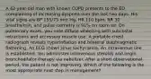 A 42-year-old man with known COPD presents to the ED complaining of increasing dyspnea over the last two days. His vital signs are BP 155/75 mm Hg, HR 110 bpm, RR 30 breaths/min, and pulse oximetry is 91% on room air. On pulmonary exam, you note diffuse wheezing with subcostal retractions and accessory muscle use. A portable chest radiograph reveals hyperinflation and bilateral diaphragmatic flattening. An ECG shows sinus tachycardia. An intravenous line is established. You administer intravenous steroids and begin bronchodilator therapy via nebulizer. After a short observational period, the patient is not improving. Which of the following is the most appropriate next step in management?