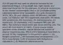 43 A 65-year-old man sees his physician because he has experienced fatigue, a 5-kg weight loss, night sweats, and abdominal discomfort for the past year. On physical examination, he has marked splenomegaly; there is no lymphadenopathy. Laboratory studies show hemoglobin, 10.1 g/dL; hematocrit, 30.5%; MCV, 89 μm3; platelet count, 94,000/mm3; and WBC count, 14,750/mm3 with 55% segmented neutrophils, 9% bands, 20% lymphocytes, 8% monocytes, 4% metamyelocytes, 3% myelocytes, 1% eosinophils, and 2 nucleated RBCs per 100 WBCs. The peripheral blood smear also shows teardrop cells. The serum uric acid level is 12 mg/dL. A bone marrow biopsy specimen shows extensive marrow fibrosis and clusters of atypical megakaryocytes. Which of the following is most likely to account for the enlargement in this patient's spleen? □ (A) Hodgkin lymphoma □ (B) Extramedullary hematopoiesis □ (C) Portal hypertension □ (D) Granulomas with Histoplasma capsulatum □ (E) Metastatic adenocarcinoma