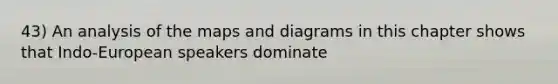 43) An analysis of the maps and diagrams in this chapter shows that Indo-European speakers dominate