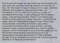 45 A 54-year-old woman has had a mild fever with cough for the past week. Her symptoms gradually improve over the next 10 days. She then begins to have increasing fever, cough, shortness of breath, and malaise. On physical examination, her temperature is 37.9°C. There are inspiratory crackles on auscultation of the chest. A chest radiograph shows bilateral, patchy, small alveolar opacities. Chest CT scan shows small, scattered, ground-glass and nodular opacities. A transbronchial biopsy specimen shows polypoid plugs of loose fibrous tissue and granulation tissue filling bronchioles, along with a surrounding interstitial infiltrate of mononuclear cells. She receives a course of corticosteroid therapy, and her condition improves. Which of the following is the most likely diagnosis? (A) Bronchiolitis obliterans with organizing pneumonia (B) Desquamative interstitial pneumonitis (C) Diffuse alveolar damage (D) Hypersensitivity pneumonitis (E) Pulmonary alveolar proteinosis (F) Wegener granulomatosis