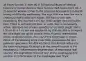 46 Exam Section 1: Item 46 of 50 National Board of Medical Examiners' Comprehensive Basic Science Self-Assessment 46. A 22-year-old woman comes to the physician because of a 6-month history of difficulty swallowing. She says that she feels like she is choking on both solids and liquids. She has no pain with swallowing. She has had a 4.5-kg (10-lb) weight loss during this time. There is no history of fever or chills. She is not sexually active. She does not smoke cigarettes or use illicit drugs. She is 170 cm (5 ft 7 in) tall and weighs 59 kg (130 lb); BMI is 20 kg/m2 Her vital signs are within normal limits. Physical examination shows no abnormalities. An x-ray of the esophagus is shown. Which of the following is the most likely explanation for this patient's symptoms? H1:439 H2:256 E 15% A) Acid reflux into the lower esophagus B) Atrophy of the smooth muscle in the esophagus C) Inflammatory degeneration of esophageal wall neurons D) Longitudinal mucosal tear at the esophagogastric junction O E) Perforation of the esophageal wall Physt