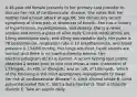 A 46-year-old female presents to her primary care provider to discuss her risk of cardiovascular disease. She notes that her mother had a heart attack at age 66. She denies any recent symptoms of chest pain or shortness of breath. She has a history of hypertension, hyperlipidemia, and obesity. She is a never smoker and drinks a glass of wine daily. Current medications are 10mg amlodipine daily, and 40mg atorvastatin daily. Her pulse is 78 beats/minute, respiration rate is 16 breaths/minute, and blood pressure is 154/80 mmHg. Her lungs are clear, heart sounds are normal, and there is no lower-extremity edema. Her electrocardiogram (ECG) is normal. A recent fasting lipid profile obtained 2 weeks prior to this visit shows a total cholesterol of 173mg/dL, an HDL of 45mg/dL, and an LDL of 105mg/dL. Which of the following is the most appropriate management to lower her risk of cardiovascular disease? A. Limit alcohol intake B. Limit polyunsaturated fats C. Start a beta blocker D. Start a thiazide diuretic E. Take an aspirin daily