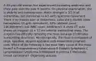 A 49-year-old woman has experienced increasing weakness and chest pain over the past 6 months. On physical examination, she is afebrile and normotensive. Motor strength is 5/5 in all extremities, but diminishes to 4/5 with repetitive movement. There is no muscle pain or tenderness. Laboratory studies show hemoglobin, 14 g/dL; hematocrit, 42%; platelet count, 246,000/mm3; and WBC count, 6480/mm3. A chest CT scan shows an irregular 10 × 12 cm anterior mediastinal mass. The surgeon has difficulty removing the mass because it infiltrates surrounding structures. Microscopically, the mass is composed of large, spindled, atypical epithelial cells mixed with lymphoid cells. Which of the following is the most likely cause of this mass lesion? A Extrapulmonary tuberculosis B Hodgkin lymphoma C Lymphoblastic lymphoma D Malignant thymoma E Metastatic breast carcinoma F Organizing abscess