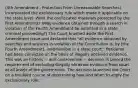 (4th Amendment - Protection From Unreasonable Searches) Incorporated the exclusionary rule which made it applicable on the state level. Were the confiscated materials protected by the First Amendment? (May evidence obtained through a search in violation of the Fourth Amendment be admitted in a state criminal proceeding?) The Court brushed aside the First Amendment issue and declared that "all evidence obtained by searches and seizures in violation of the Constitution is, by [the Fourth Amendment], inadmissible in a state court." Petitioner had been convicted on the basis of illegally obtained evidence. This was an historic -- and controversial -- decision. It placed the requirement of excluding illegally obtained evidence from court at all levels of the government. The decision launched the Court on a troubled course of determining how and when to apply the exclusionary rule.