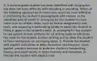 5- A second-grade student has been identified with dysgraphia but does not have difficulty with decoding or encoding. Which of the following approaches to instruction would be most effective in promoting the student's development with respect to the identified area of need? A- arranging for the student to have more time for written tasks, such as formal assignments and tests, and assigning a note-taking buddy to assist the student in filling in gaps in the student's work. B- arranging for the student to use speech-to-text software for all writing tasks to eliminate the need for the student to learn writing and to allow the student to focus exclusively on conveying ideas. C- Provide the student with explicit instruction in letter formation and frequent, short, guided- practice sessions to build the student's handwriting fluency and automaticity in letter memory and formation. D- Provide the student with explicit instr