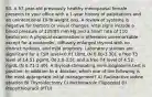 53. A 57-year-old previously healthy menopausal female presents to your office with a 1-year history of palpitations and an unintentional 10-lb weight loss. A review of systems is negative for tremors or visual changes. Vital signs include a blood pressure of 129/85 mm Hg and a heart rate of 110 beats/min. A physical examination is otherwise unremarkable except for a nontender, diffusely enlarged thyroid with no distinct nodules, and mild proptosis. Laboratory studies are significant for a TSH level<0.01 U/mL (N 0.60-3.30), a free T3 level of 14.51 pg/mL (N 2.0-3.5), and a free T4 level of 4.52 ng/dL (N 0.71-1.40). A thyroid-stimulating immunoglobulin test is positive. In addition to a -blocker, which one of the following is the most appropriate initial management? A) Radioactive iodine ablation B) Thyroidectomy C) Methimazole (Tapazole) D) Propylthiouracil (PTU)