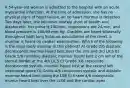 A 54-year-old woman is admitted to the hospital with an acute myocardial infarction. At the time of admission, she has no physical signs of heart failure, an no heart murmur is detected. Two days later, she becomes acutely short of breath and diaphoretic. Her pulse is 100/min, respirations are 24/min, and blood pressure is 160/90 mm Hg. Crackles are heard bilaterally throughout both lung fields on auscultation of the chest, a murmur is heard on cardiac examination. Which of the following is the most likely murmur in this patient? A) Grade 2/6 diastolic decrescendo murmur heard best over the 2nd and 3rd LICS B) Grade 2/6 rumbling diastolic murmur heard best 2 cm left of the sternal border at the 4th LICS C) Grade 3/6 crescendo-decrescendo systolic murmur heard best at the second left intercostal space D) Grade 4/6 continuous systolic and diastolic murmur heard best along the LSB E) Grade 4/6 holosystolic mumur heard best over the LLSB and the cardiac apex