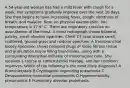 A 54-year-old woman has had a mild fever with cough for a week. Her symptoms gradually improve over the next 10 days. She then begins to have increasing fever, cough, shortness of breath, and malaise. Now, on physical examination, her temperature is 37.9° C. There are inspiratory crackles on auscultation of the chest. A chest radiograph shows bilateral, patchy, small alveolar opacities. Chest CT scan shows small, scattered, ground-glass and nodular opacities. A transbronchial biopsy specimen shows polypoid plugs of loose fibrous tissue and granulation tissue filling bronchioles, along with a surrounding interstitial infiltrate of mononuclear cells. She receives a course of corticosteroid therapy, and her condition improves. Which of the following is the most likely diagnosis? A Bronchiectasis B Cryptogenic organizing pneumonia C Desquamative interstitial pneumonitis D Hypersensitivity pneumonitis E Pulmonary alveolar proteinosis