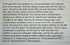 A 55-year-old man presents to a rheumatologist with bilateral wrist and knee pain that has slowly progressed over the last 10 years. His joint pain gets worse with use and improves a little with rest. He also notes morning stiffness that lasts approximately 20 minutes. The patient was a professional athlete who retired at age 50. He denies joint swelling, color changes in his digits, dryness of mucous membranes, and constitutional symptoms such as fever and chills. On physical exam, the physician notes several non-tender nodules on the left 1st, 3rd, and 4th distal interphalangeal (DIP) joints. There is also tenderness to palpation at the base of both thumbs. The patient's knees are enlarged, bilaterally, and he has pain and crepitus on passive range of motion. What is the most likely diagnosis? A. Ankylosing spondylitis B. Rheumatoid arthritis C. Gout D. Osteoarthritis E. Fibromyalgia