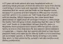 A 57-year-old male patient who was hospitalized with an admitting blood pressure of 242/116 asked the nurse if his family could bring in some meat and vegetable dishes from home. He explained that he cannot eat the foods on the hospital menu, because it is summer and the hospital is offering only chicken and fish, which in his culture are "hot" foods that will interfere with his healing. Which response by the nurse would best demonstrate an application of Leininger's theory? a. Discourage the family from bringing in food, explaining that the idea of "hot" and "cold" foods is a superstition without scientific basis. b. Negotiate home-prepared food options with the patient and his family to ensure that treatment for the patient's blood pressure is supported. c. Explain that the patient will need to have home-prepared foods evaluated by the dietary staff to ensure that they are acceptable options. d. Tell the family to bring in any foods they want, to help preserve the patient's cultural practices and dietary preferences.