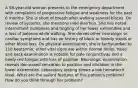 A 58-year-old woman presents to the emergency department with complaints of progressive fatigue and weakness for the past 6 months. She is short of breath after walking several blocks. On review of systems, she mentions mild diarrhea. She has noted intermittent numbness and tingling of her lower extremities and a loss of balance while walking. She denies other neurologic or cardiac symptoms and has no history of black or bloody stools or other blood loss. On physical examination, she is tachycardiac to 110 beats/min; other vital signs are within normal limits. Head and neck examination is notable for pale conjunctivas and a beefy red tongue with loss of papillae. Neurologic examination reveals decreased sensation to position and vibration in the lower extremities. Laboratory testing shows a low hematocrit level. What are the salient features of this patient's problem? How do you think through her problem?