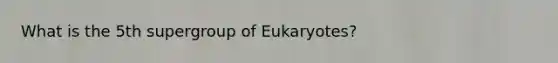 What is the 5th supergroup of Eukaryotes?