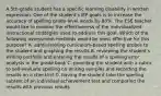 A 5th-grade student has a specific learning disability in written expression. One of the student's IEP goals is to increase the accuracy of spelling grade-level words by 80%. The ESE teacher would like to monitor the effectiveness of the individualized instructional strategies used to address this goal. Which of the following assessment methods would be most effective for this purpose? A. administering curriculum-based spelling probes to the student and graphing the results B. reviewing the student's writing portfolio and entering the results of a spelling error analysis in the grade book C. providing the student with a rubric to self-evaluate spelling on writing samples and recording the results on a checklist D. having the student take the spelling subtest of an individual achievement test and comparing the results with previous results